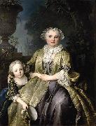Louis Tocque and Her Daughter oil on canvas